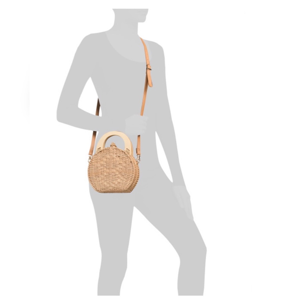 Imoshion Canteen Basket Bag With Wood Top Handles - Picture 4 of 5